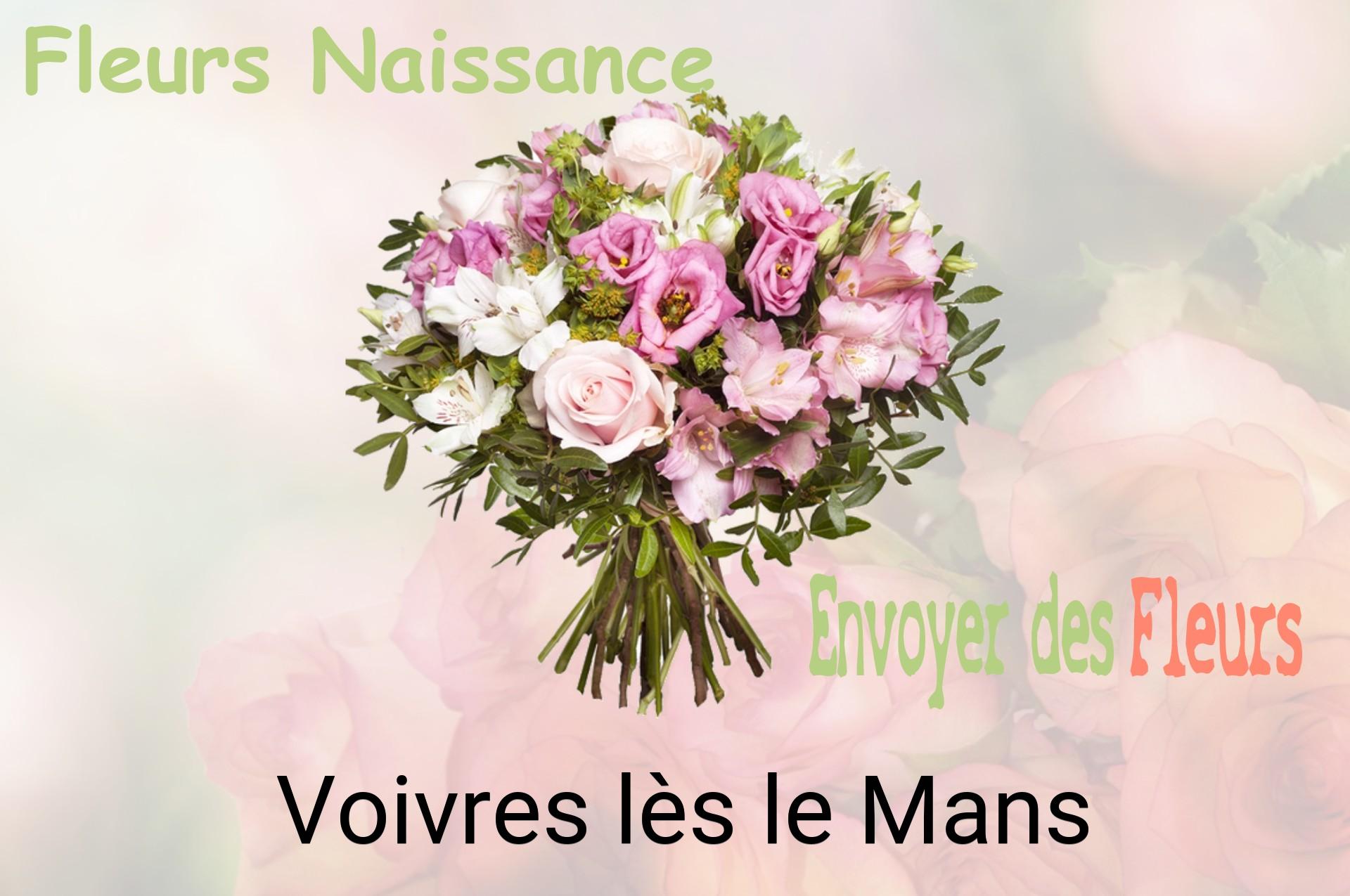 Bouquet de fleurs de naissance livré à Voivres-lès-le-Mans