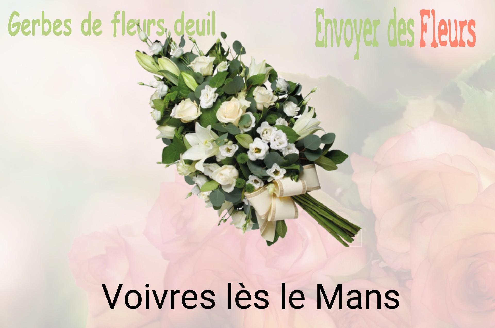 Gerbe de fleurs de deuil livrée à Voivres-lès-le-Mans